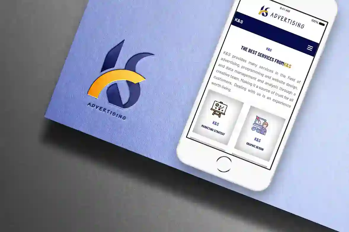 مشروع شركة K&S للدعاية والاعلان - Alaa Amer Portfolio