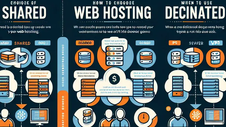  كيفية اختيار الاستضافة المناسبة لموقعك: Shared, VPS, Dedicated ؟